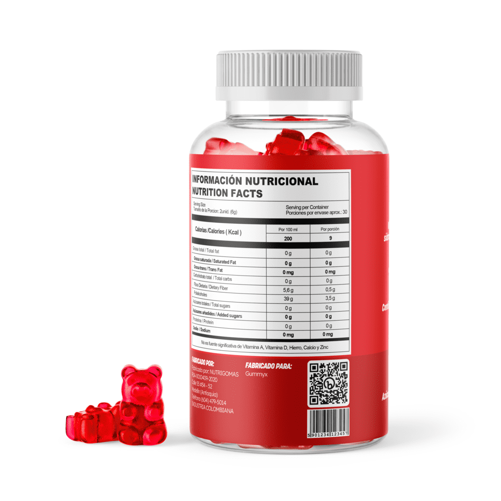 GOMAS VINAGRE DE MANZANA (únicas con 60 unidades) - Promo 2x1